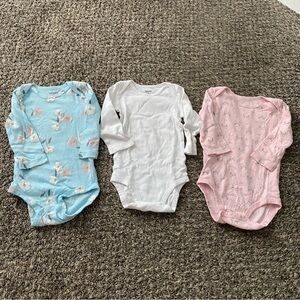 9 month long sleeve onesie bundle